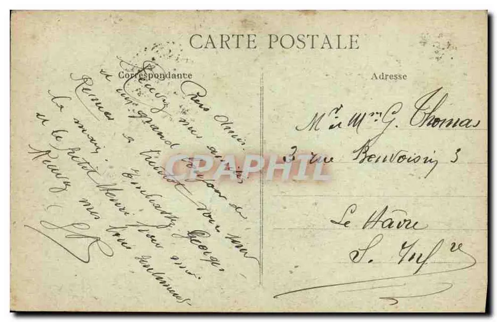 Rennes - Igreja de São Germain — editor Le Trionnaire, número de série não visível - Verso