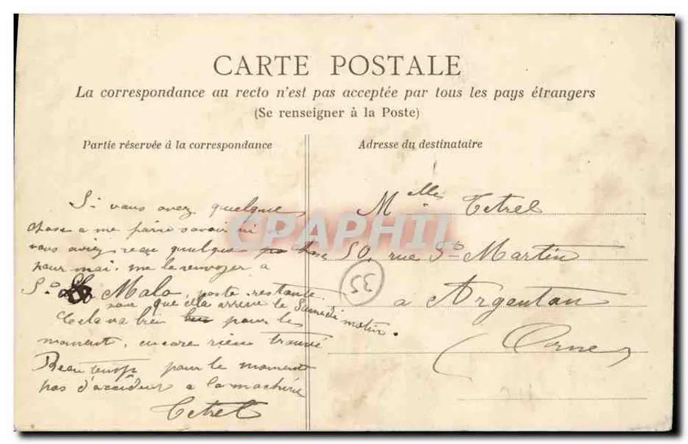Rennes — A Catedral — A.G. - Verso