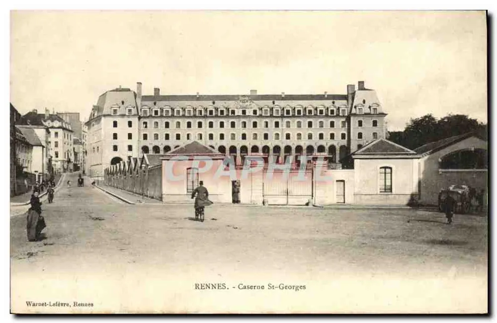 Rennes - Caserne St-Georges — Warnet-Lefèvre, Rennes - Recto