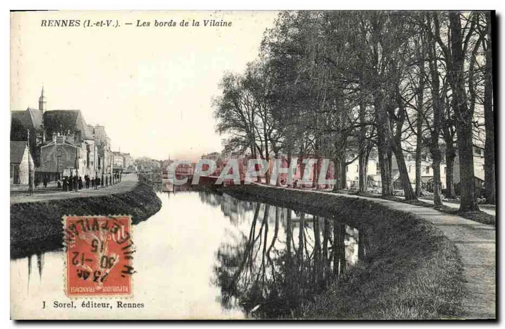 Rennes (Ille-et-Vilaine) — As margens da Vilaine — J. Sorel, editor, Rennes - Frente