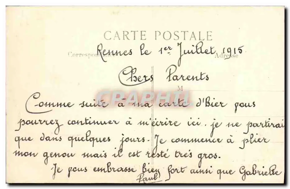 Rennes — Boulevard de la Liberté und die neuen Schulen — J. Sorel, Verlag, Rennes - Rückseite