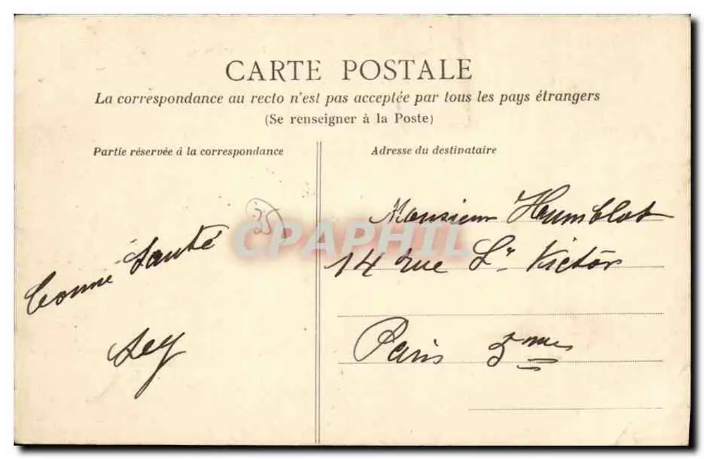 Rennes — A Igreja de São Germain e o Mercado — Giché Charpentier - Verso