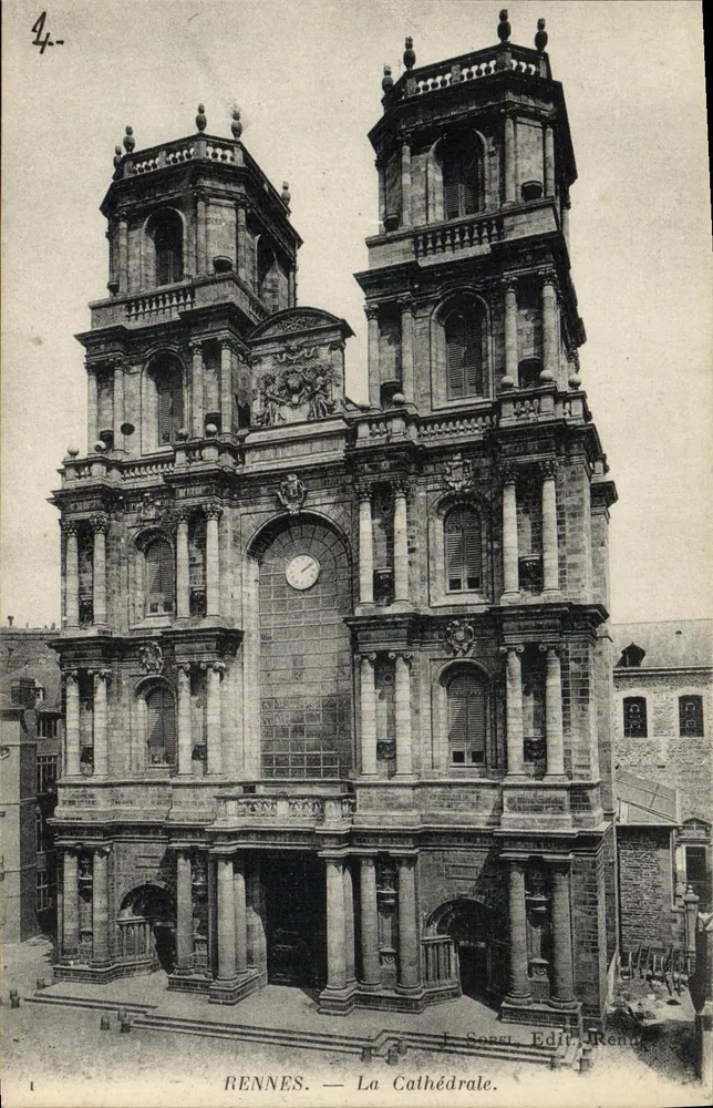 Rennes — A Catedral — I. Sorel, Edit. Rennes - Frente