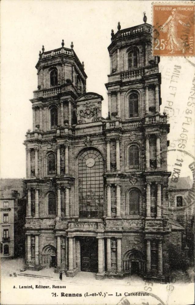 Rennes (Il-et-V.) — A Catedral — A. Lamiré, Editor, Rennes - Frente