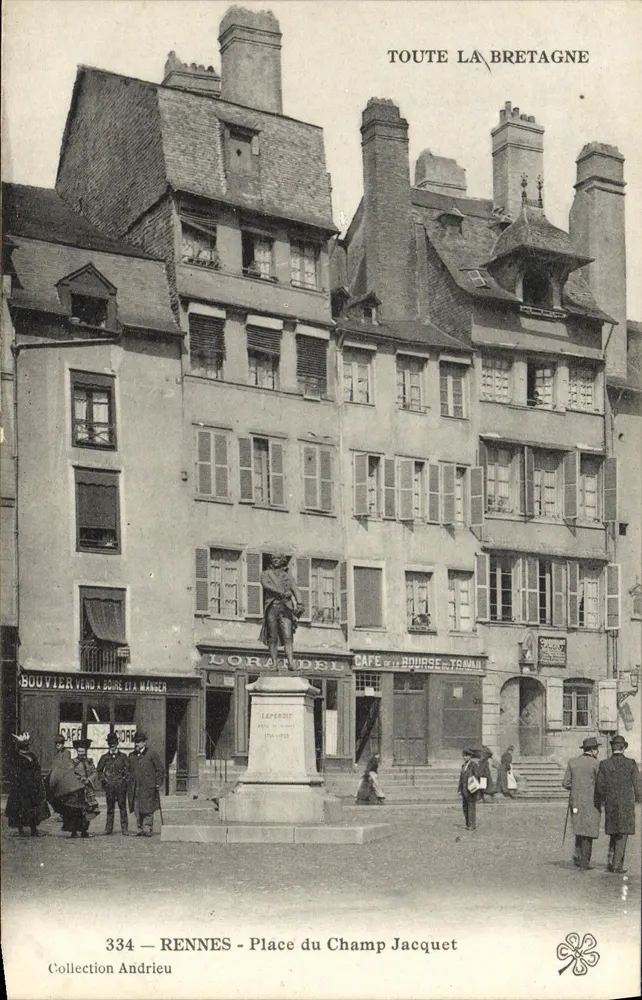 Rennes — Place du Champ Jacquet — Toda a Bretanha, n°334 - Frente