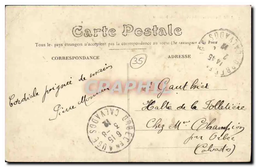 Rennes — Der Viehmarkt — É. Mary-Rosselé - Rückseite