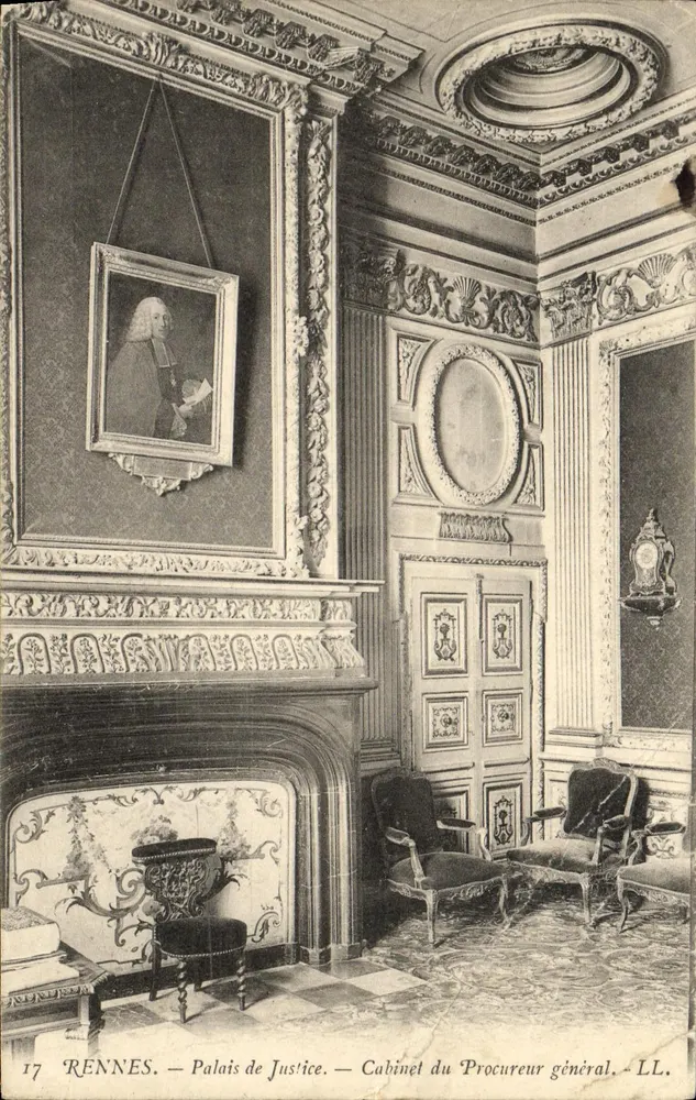 Rennes — Palais de Justice — Cabinet du Procureur général — LL. n°17 - Vorderseite