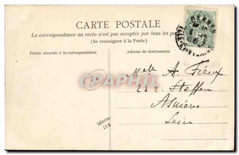 Rennes — Palácio de Justiça — A.G. 29 - Verso