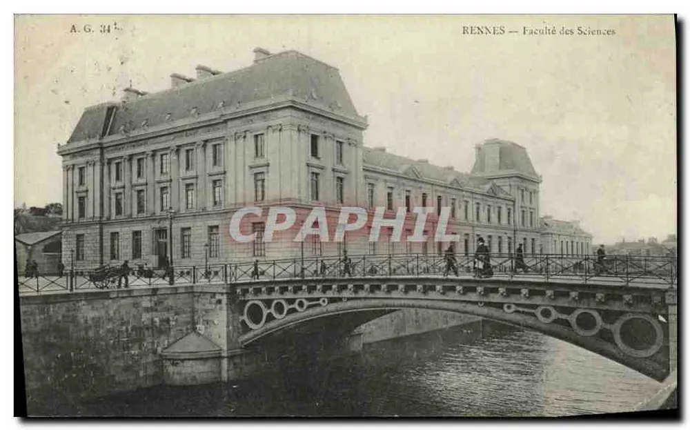 Rennes — Faculdade de Ciências — A.G. 34 - Frente