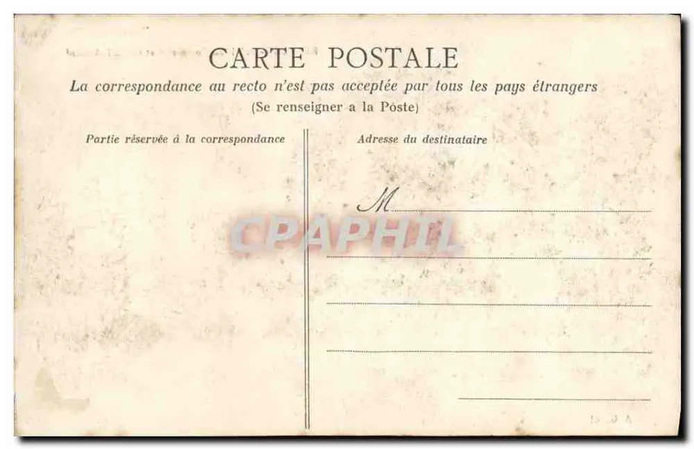Rennes — Palácio do Comércio e estátua de Lebastard — A.G. 41 - Verso