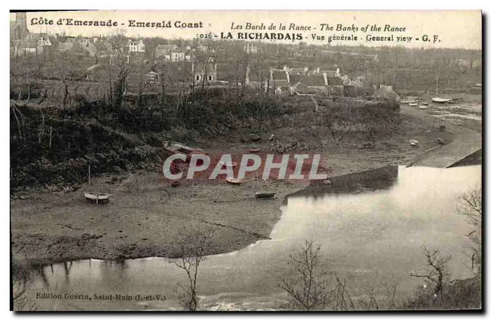 As margens da Rance - Vista geral - G.F. - Edição Guérin, Saint-Malo (I.-e-V.) - Frente