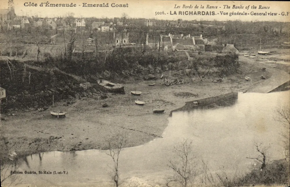 Costa de Émeraude - Costa de Esmeralda — Os Lados da Rance - Edição Guérin, St-Malo (1.-st.-V.) - Frente