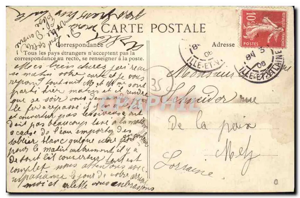 Paramé — A Ponta de Rochebonne — Costa da Esmeralda, n°556 - Verso