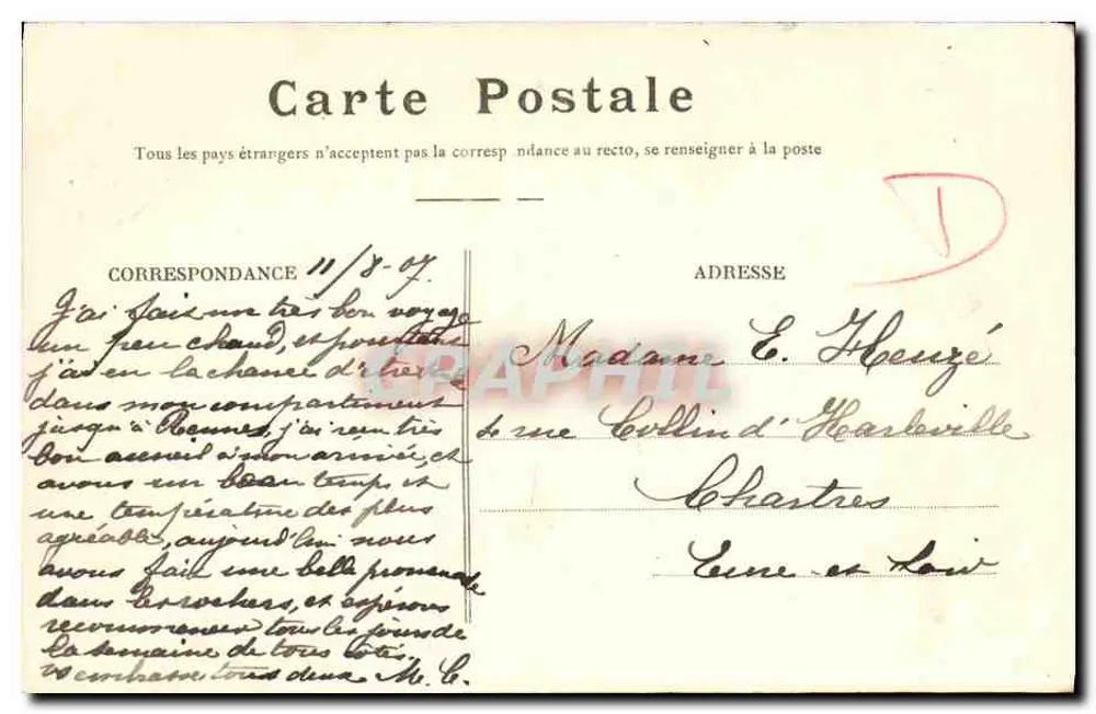 Costa de Émeraude — 2736 PARAMÉ — A Praia e a Ponta de Roche — Germain fils, St-Malo - Verso