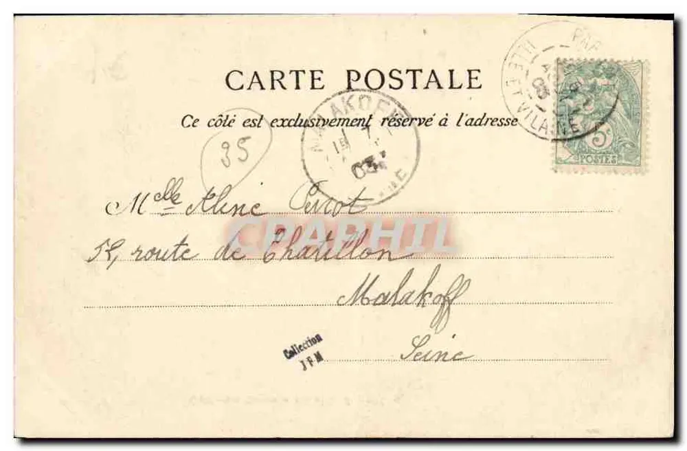 Der Grabstein von Saint-Budoc — Côte d'Emeraude, ROTHENEUF — G. F. n°2549 - Rückseite