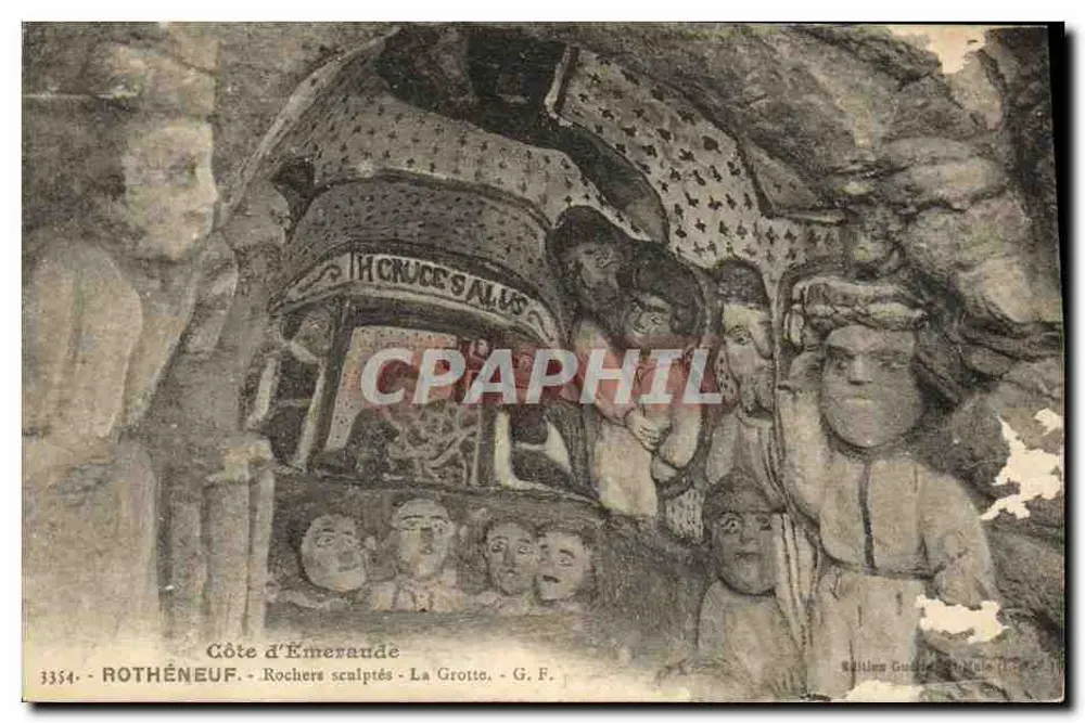 Côte d'Émeraude - Geknüpfte Felsen - Die Höhle - G. F. - Vorderseite