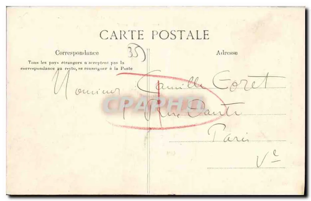 Côte d'Émeraude — Besuch der geschnitzten Felsen — G.F. n°3524 - Rückseite