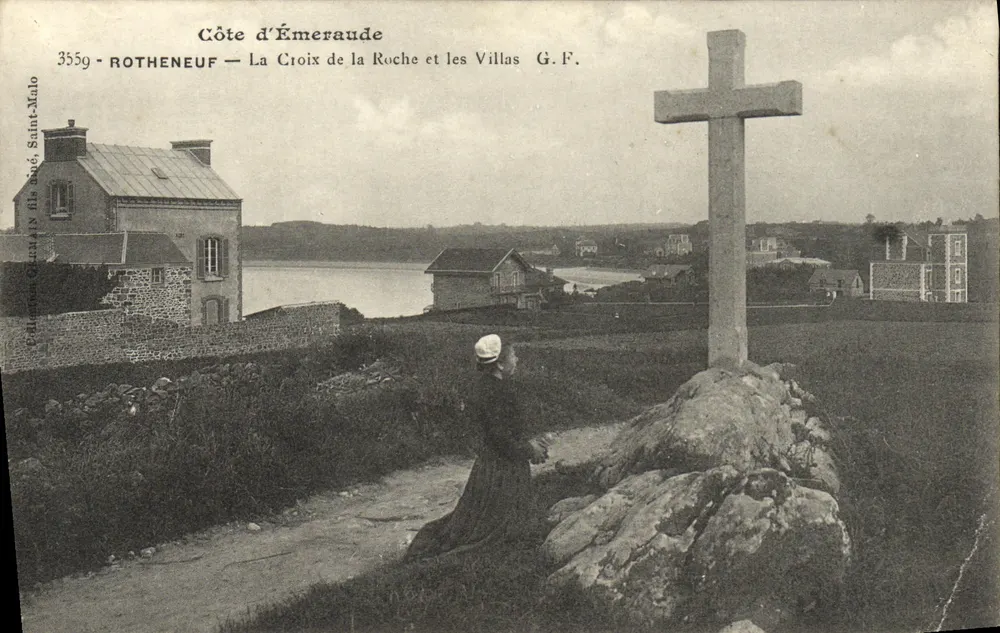 Côte d'Émeraude — La Croix de la Roche und die Villas — G.F. - Vorderseite