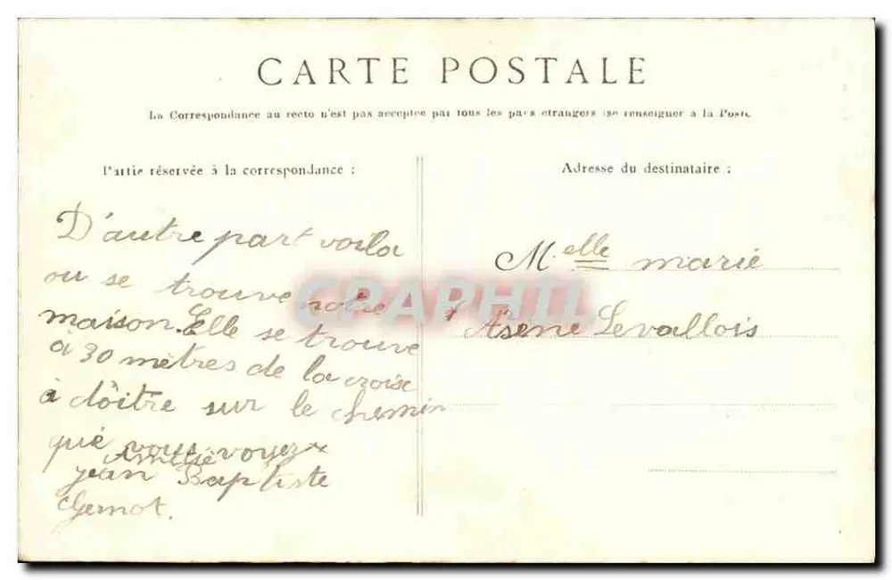 Côte d'Émeraude — La Croix de la Roche und die Villas — G.F. - Rückseite