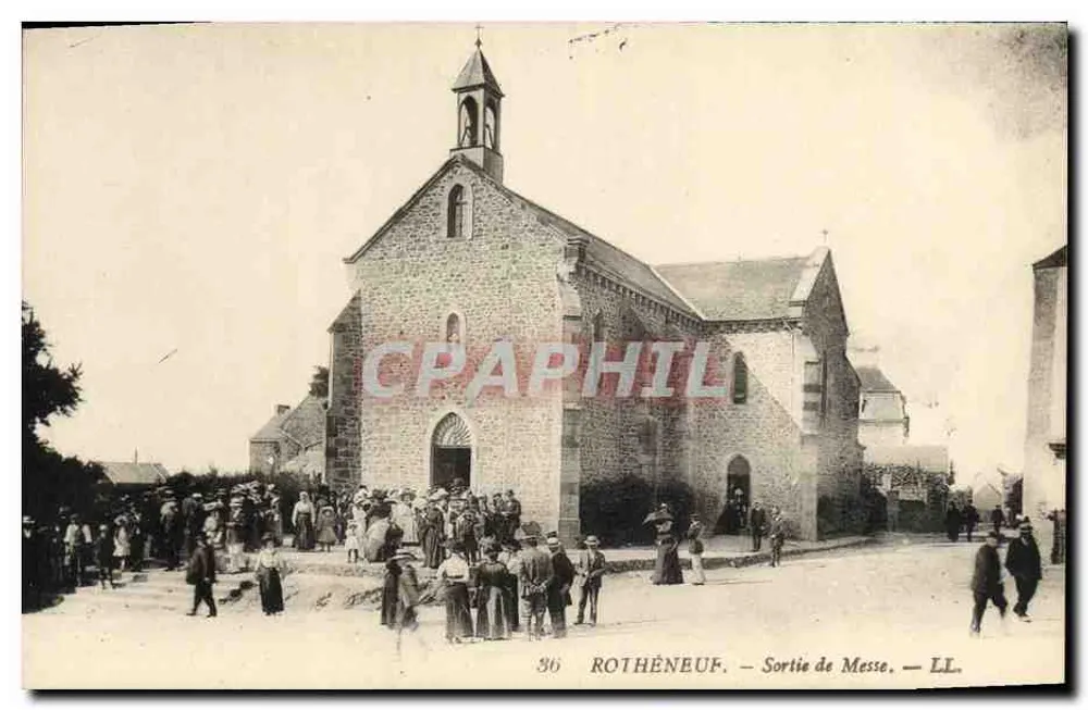 Rothèneuf — Saída da Missa — LL. — n°36 - Frente