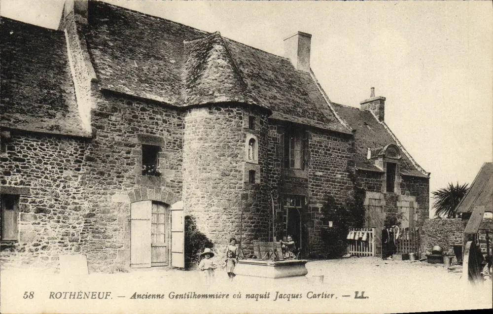 Rothéneuf — Alte Gentilhommière, wo Jacques Cartier geboren wurde — LL. - Vorderseite