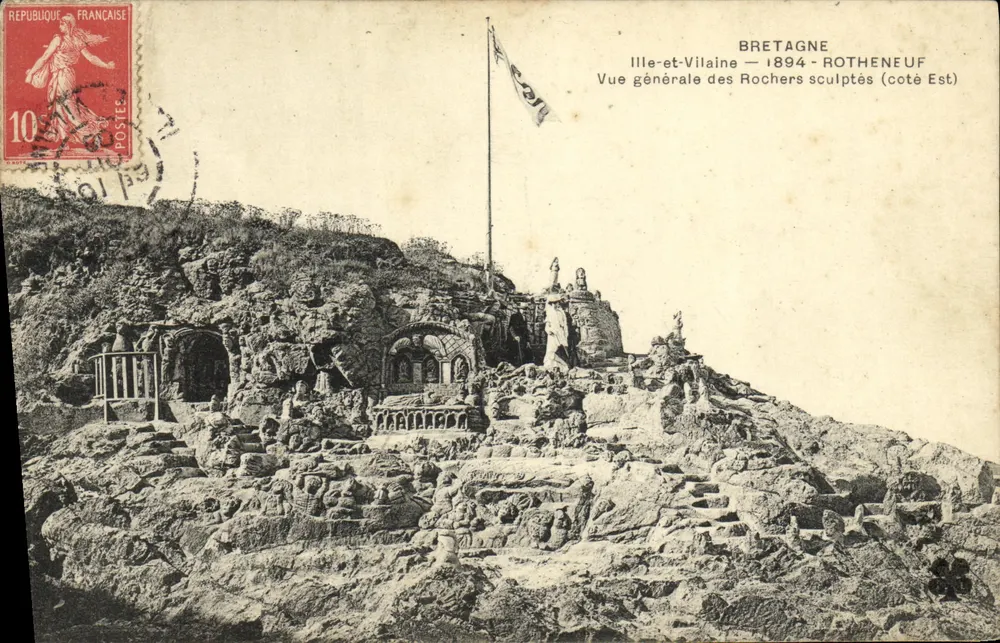 Rotheneuf — Geknüpfte Felsen (Ostseite) — Bretagne, 1894 - Vorderseite
