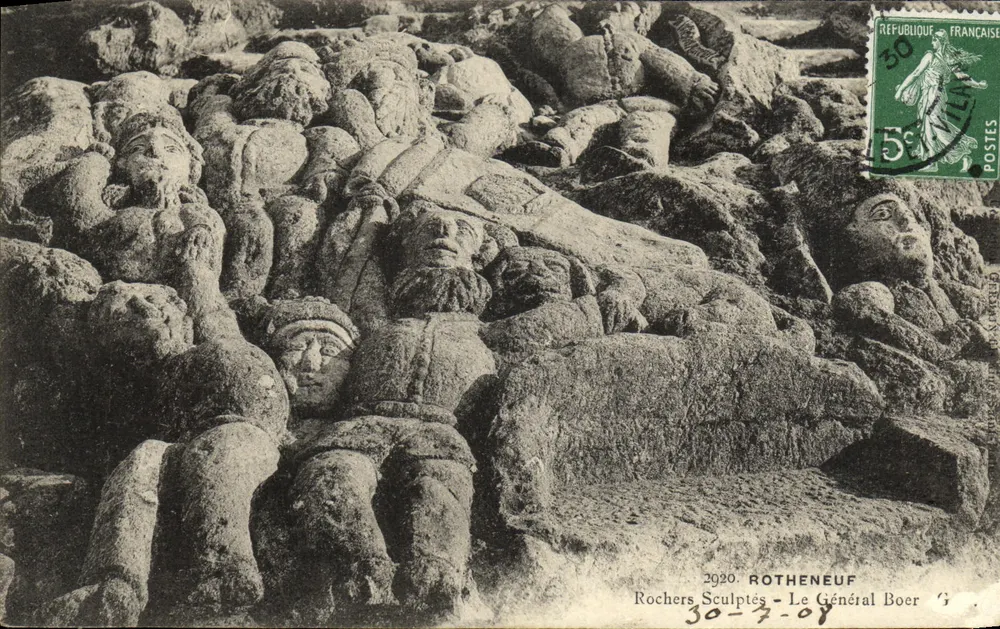 Geschnitzte Felsen - General Boer - Rotheneuf - Vorderseite