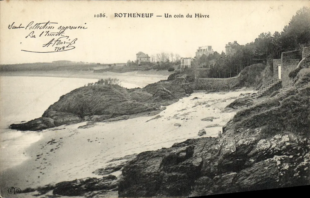 Rothenéuf — Ein Stück des Hafens — Verlag E.D. n°1086 - Vorderseite
