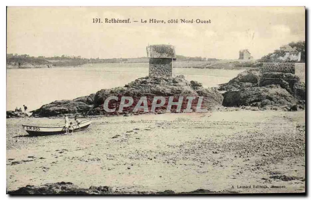 Rothéneuf — Le Havre, Nordwestseite — Verlag A. Lamiré, Rennes - Vorderseite