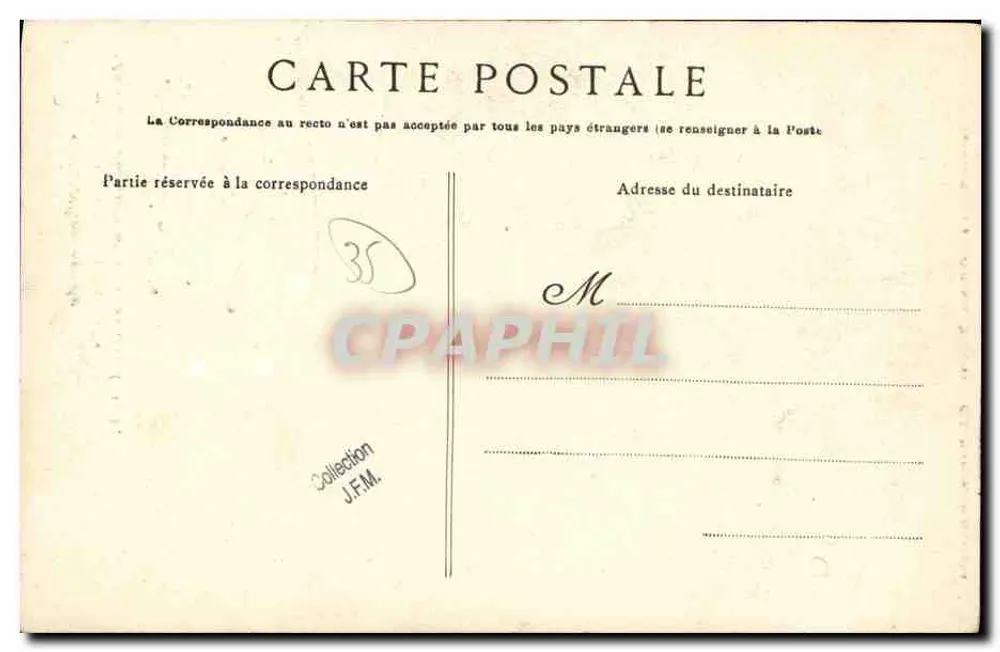 Côte d'Émerande — Der Einsiedler von Haute Folie, Autor der gemeißelten Felsen von Rotheneuf G.F. - Rückseite
