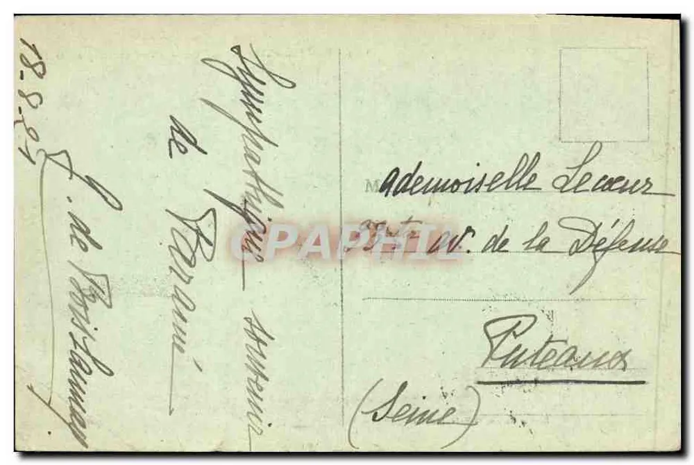 Côte d'Émeraude — Visite aux Rochers sculptés — ROTHÉNEUF. G. F. n° 3524 - Rückseite