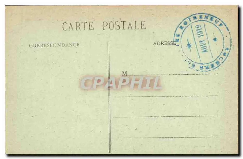 Rothéneuf — Côte d'Émeraude, Eine Besichtigung der geschnitzten Felsen — G.F. n°3524 - Rückseite