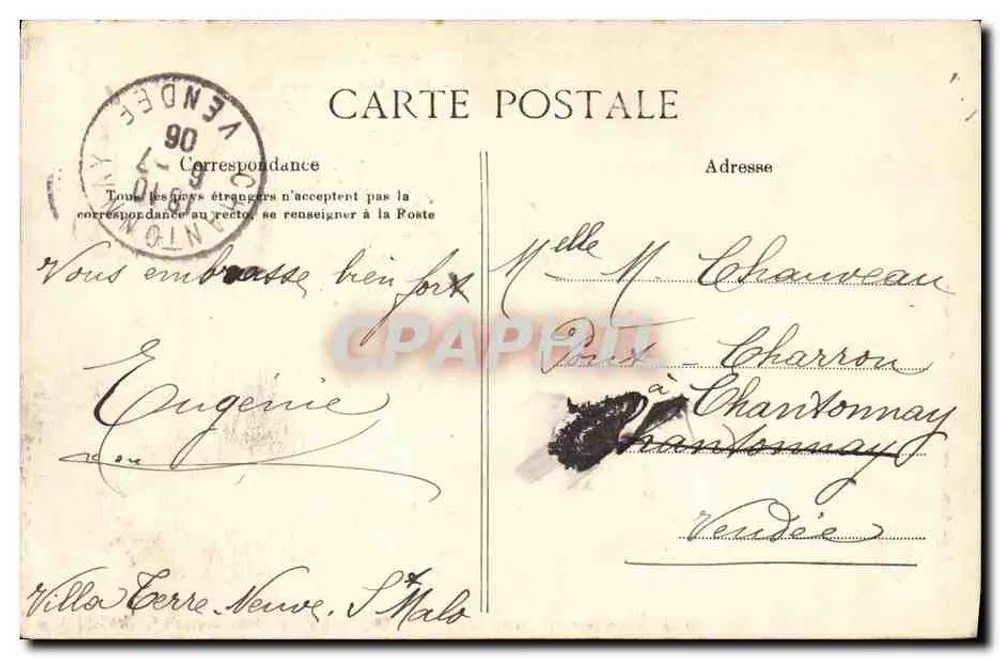 Küste von Émeraude — Rotheneuf — Besuch der geschnitzten Felsen — G.F. n°3524 - Rückseite