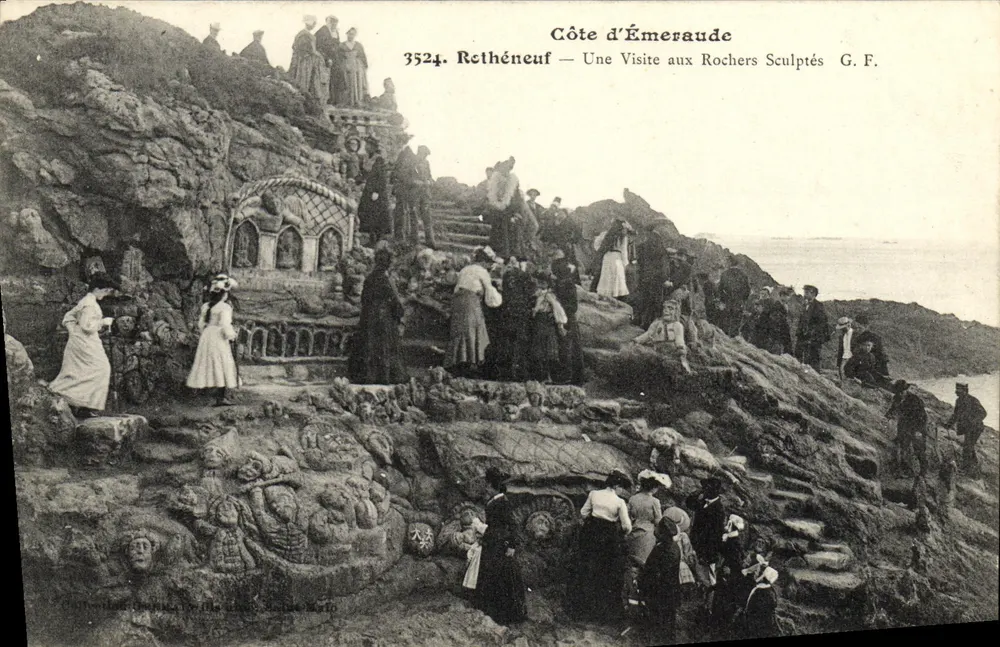 Côte d'Émeraude — Eine Besichtigung der Geknickten Felsen — G.F. n°3524 - Vorderseite