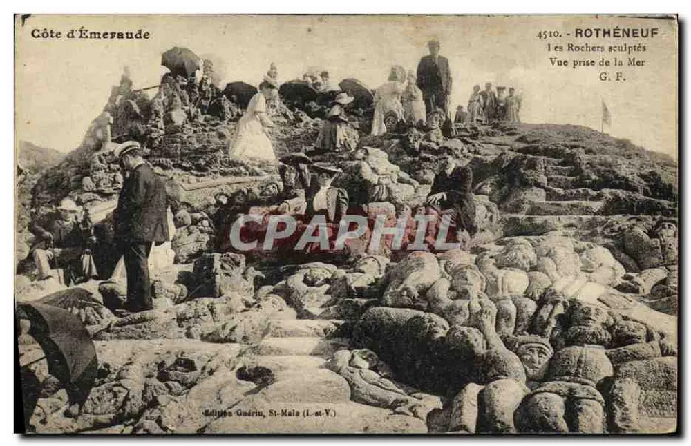 Küste von Émeraude — Geknüpfte Felsen — Edition Guérin, St-Malo (I.-et-V.) - Vorderseite