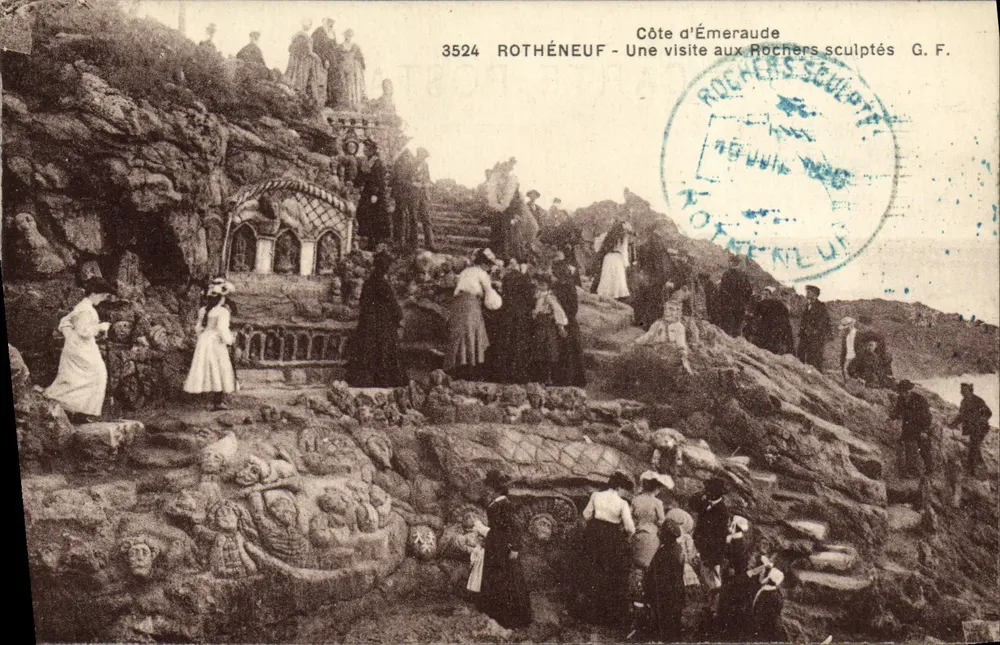 Rothéneuf — Côte d'Émeraude, Besuch der geschnitzten Felsen — G. F. n°3524 - Vorderseite