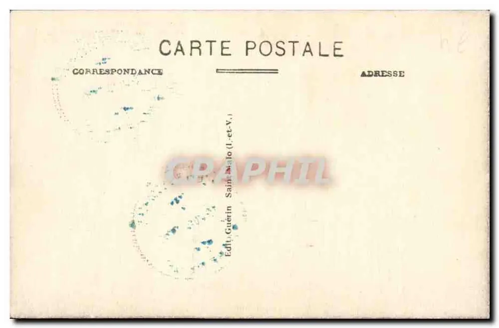 Rothéneuf — Côte d'Émeraude, Besuch der geschnitzten Felsen — G. F. n°3524 - Rückseite