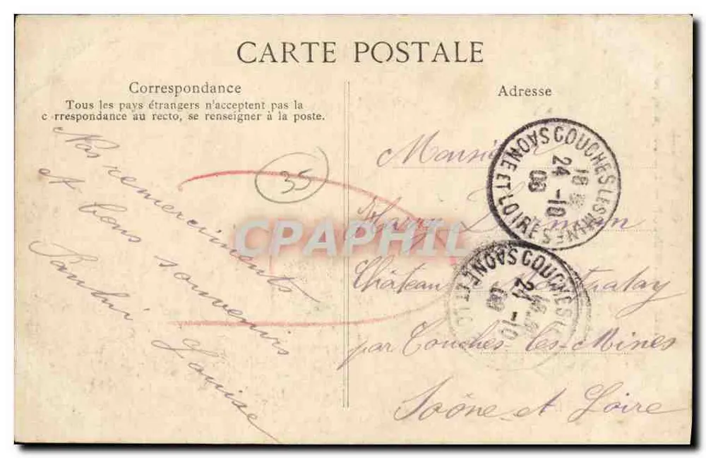 Côte d'Émeraude — Der Einsiedler unter seinen Werken — ROTHENEUF — Verlag E.P. Nr. 1055 - Rückseite