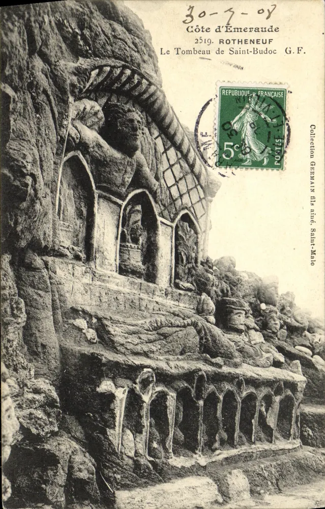 Het Graf van Sint-Budoc — Côte d'Émeraude, ROTHENEUF — Collectie Germain oudste zoon, Saint-Malo - Voorkant