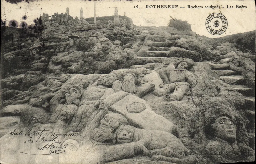 Rotheneuf — Geknüpfte Felsen - Les Boërs — Verlag Beebion - Vorderseite