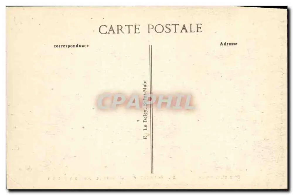 Rotheneuf — Der Einsiedler, der seine Felsen schnitzt — Verlag E. Delcy, Saint-Malo, n°37 - Rückseite
