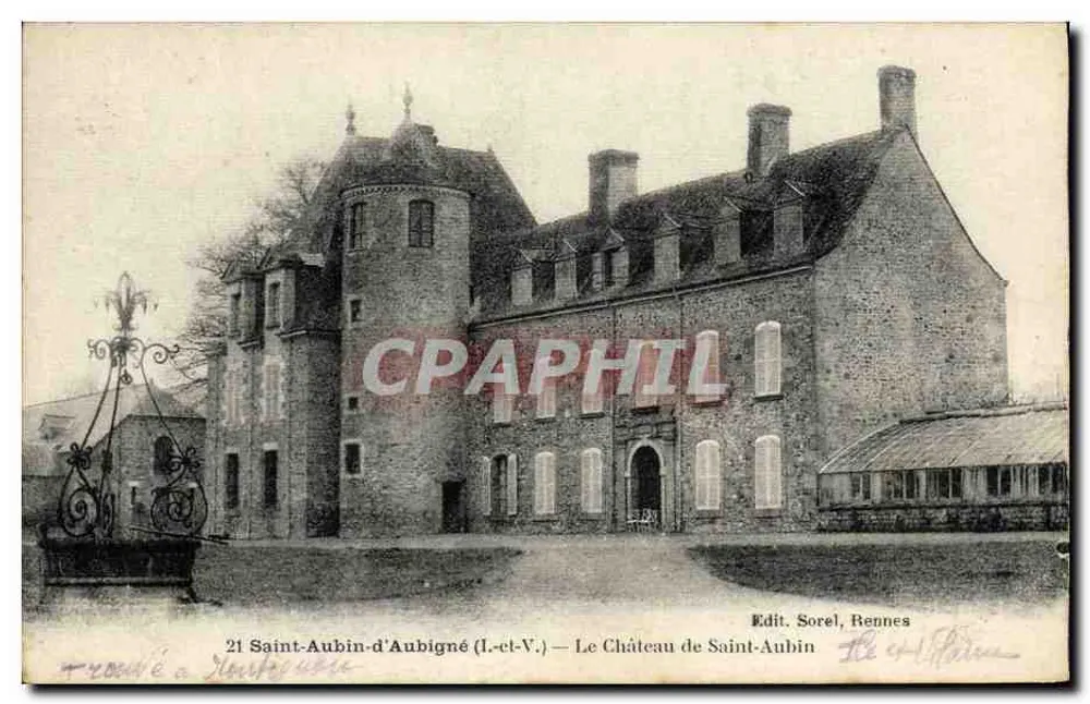 Saint-Aubin-d'Aubigné (Il.-cl-V.) — Schloss Saint-Aubin — Verlag Sorel, Rennes - Vorderseite