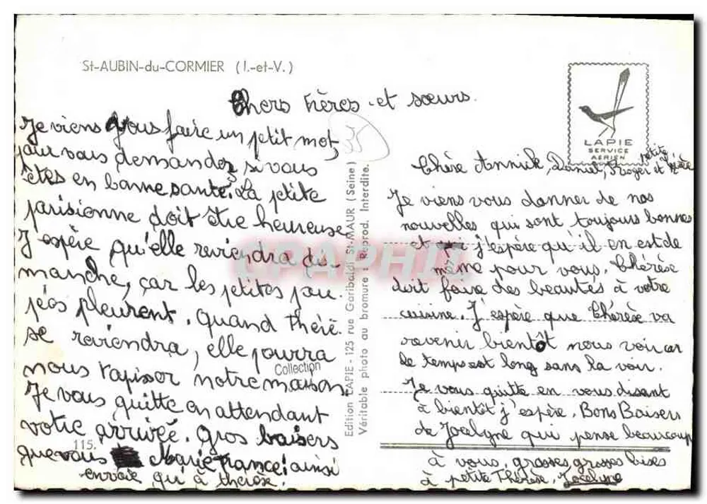 सेंट ऑबिन डू कॉर्मियर — स्मृति... — एडिशन लापिए - पीछे