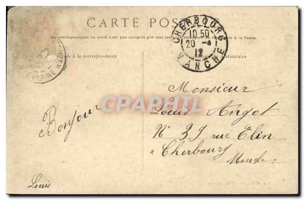 Saint-Aubin-du-Cormier — Camp de la Lande-l'Onée — Éditeur R. Mary-Bonville, Boîte, Bonnes - Rückseite