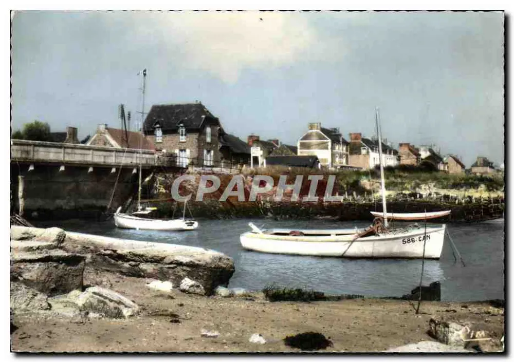 Saint-Benoît-des-Ondes — vista do porto com dois barcos a vela — editor CIM, n° 35 - Frente