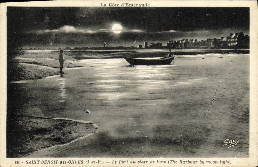 Saint-Benoît-des-Ondes — O Portinho sob a lua — Saby - Frente