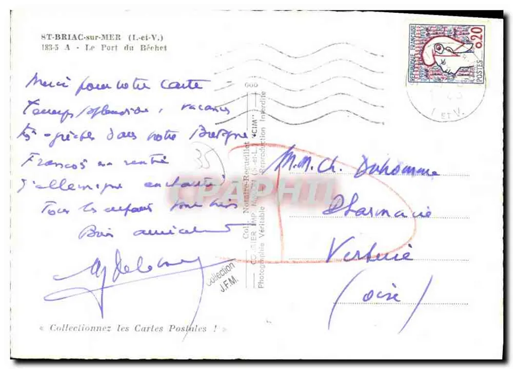 St-Briac-sur-Mer — O Porto do Béchet — Editor: C. Marck - Verso