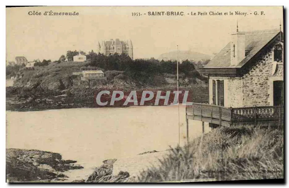 Saint-Briac — El Pequeño Chalet y el Nécey — G. F. - Anverso