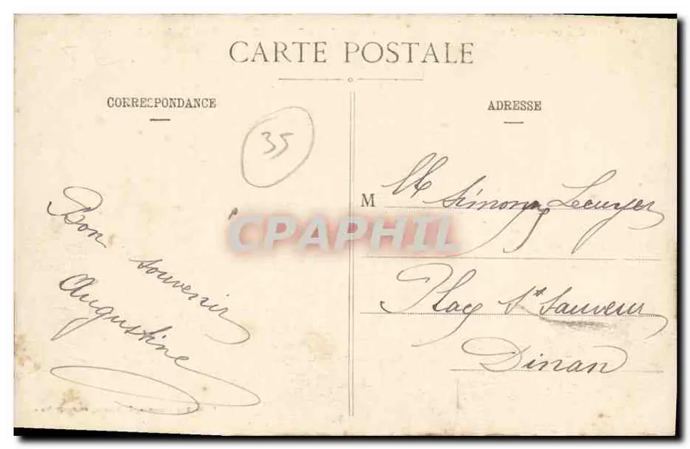 Saint-Briac — El Pequeño Chalet y el Nécey — G. F. - Reverso