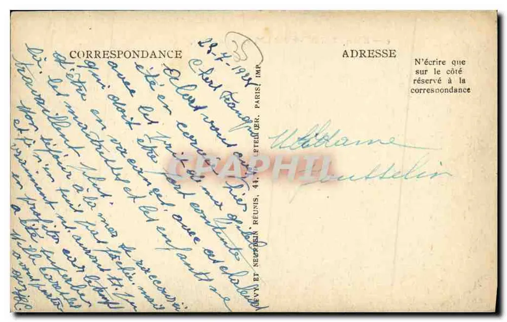 Saint-Briac — Vista para a Cidade — LL - Verso